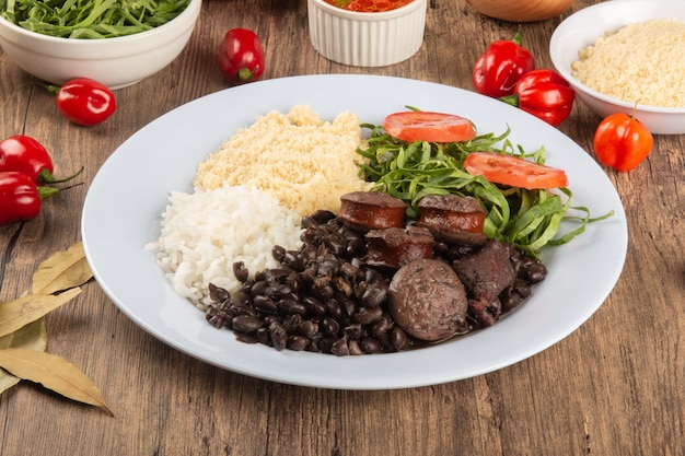 Premium Photo | Feijoada. Traditional Brazilian Food Dish. Brazilian ...