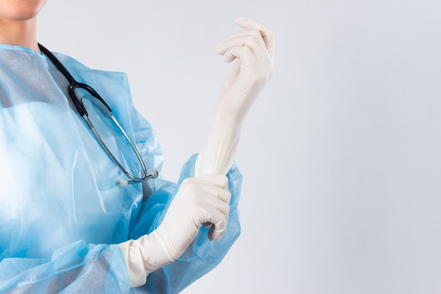 doctor rubber glove