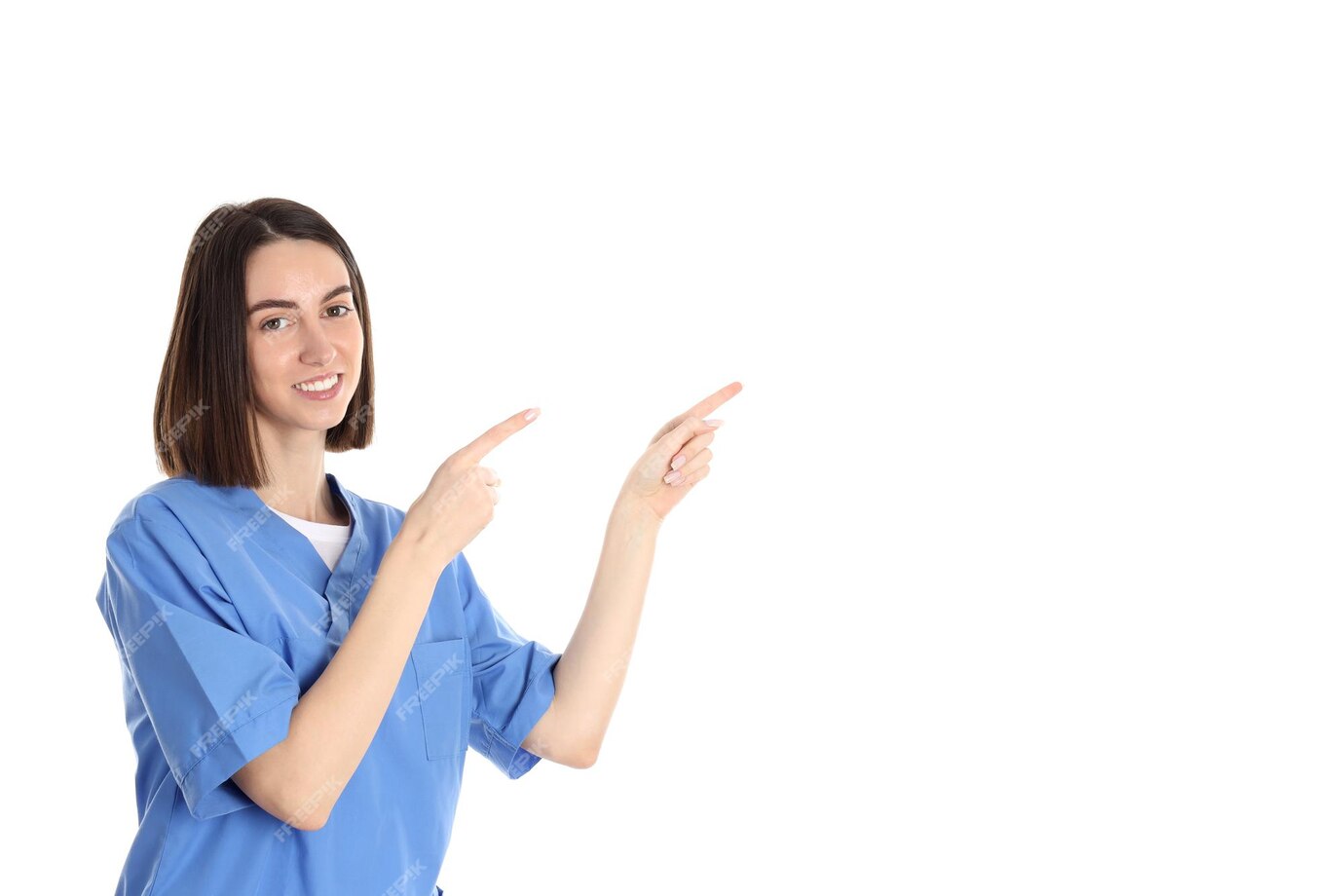 free-photo-female-trainee-nurse-isolated-on-white-background