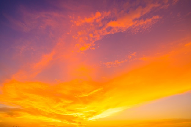 Premium Photo Fiery Orange Sunset Sky Beautiful Sky 