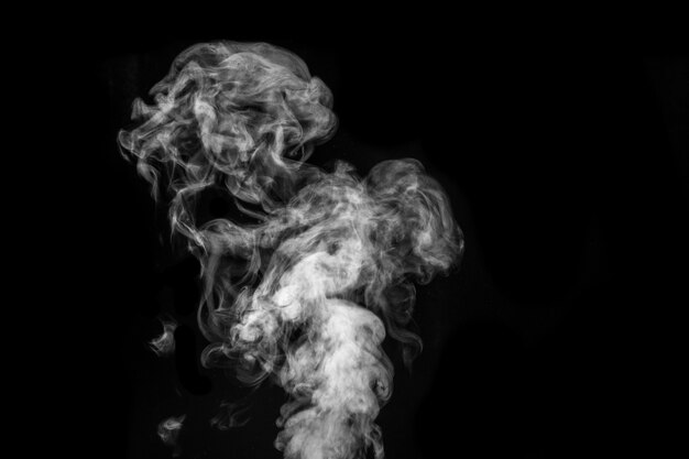 Premium Photo | Figured smoke on a dark background abstract background ...