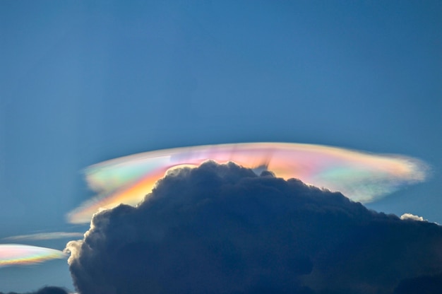 Premium Photo | Fire rainbow cloud phenomenon is a natural phenomenon ...