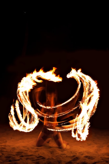 Fire show Premium Photo