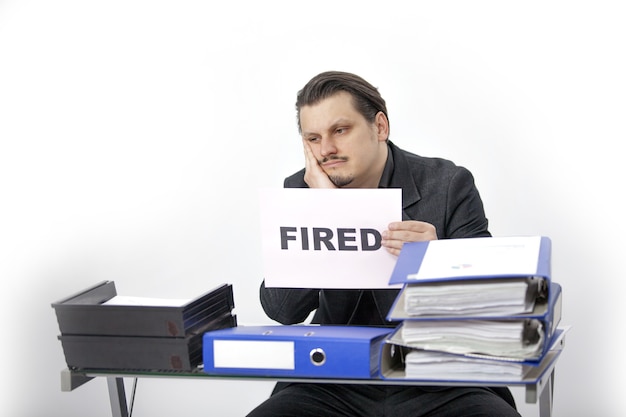 Free Photo | A fired accountant