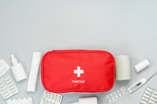 first aid kit with medication