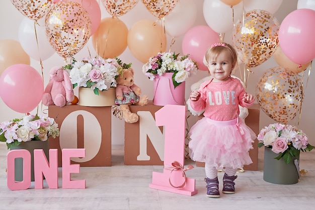 First birthday baby | Premium Photo