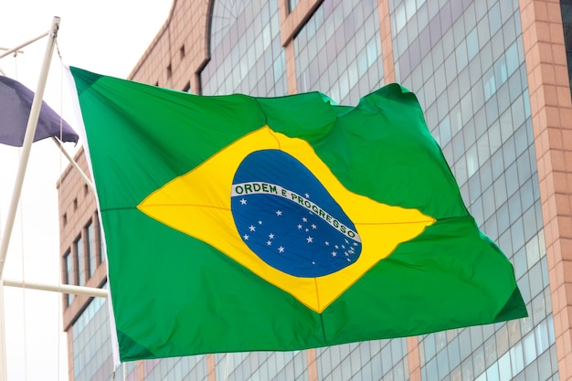 Premium Photo Flag Of Brazil Outdoors In Rio De Janeiro Brazil