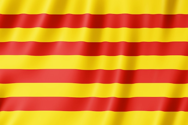 Premium Photo | Flag of catalonia