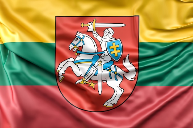 Download Flag of lithuania with coat of arms | Free Photo
