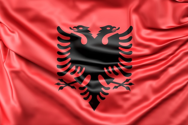 アルバニアの国旗 無料の写真