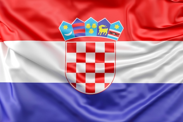 クロアチアの国旗 無料の写真