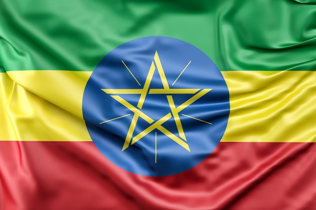 エチオピアの国旗 無料の写真
