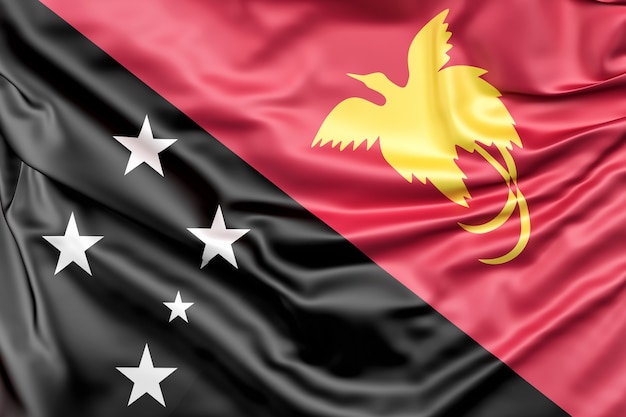 パプアニューギニアの国旗 無料の写真