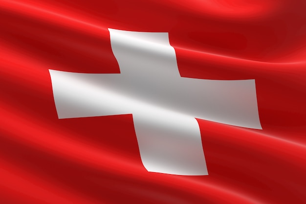Швейцарский Флаг Фото
