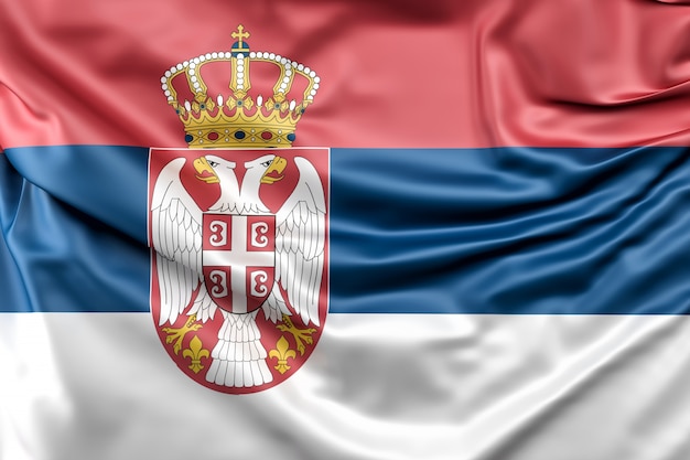 Free Photo | Flag of serbia