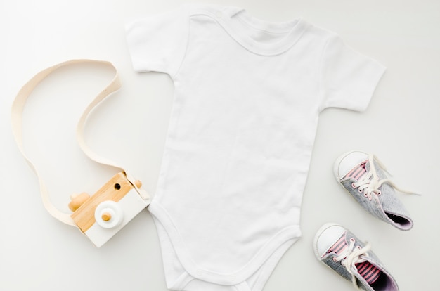 flat lay baby photography