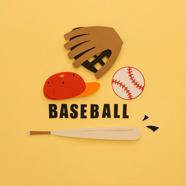 baseball with flat bat