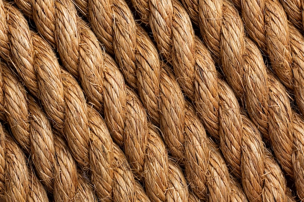 Free Photo | Flat lay close-up of rope texture composition