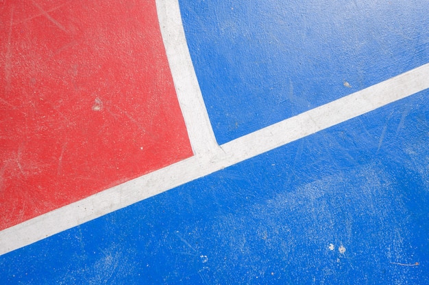 Floor of basketball court with marking lines | Premium Photo