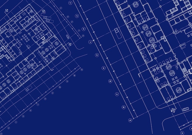 Premium Photo | Floor plan designed building on the drawing