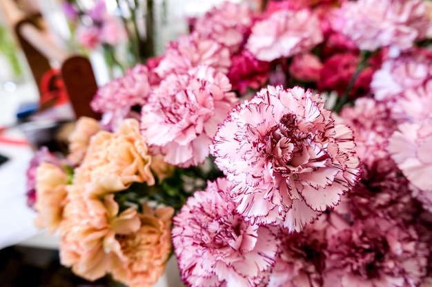 Flower Shop With Holiday Beautiful Flowers Flowers In A Vase For