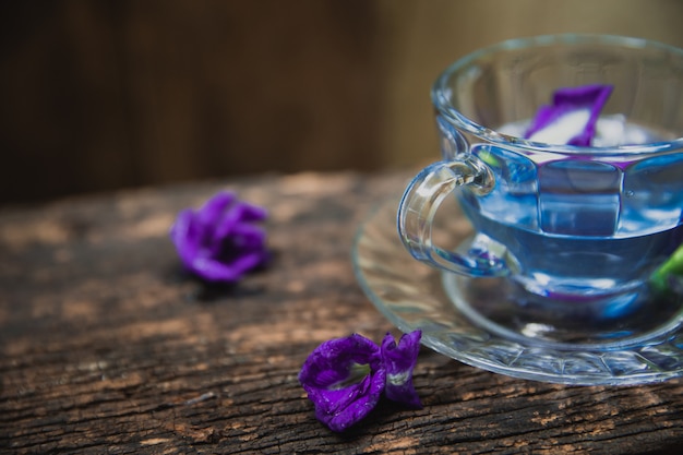 Flower Tea Of Asian Pigeonwings Butterfly Pea Pea Flowers