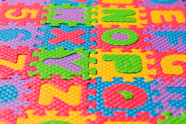 Premium Photo | Foam puzzle letter uppercase