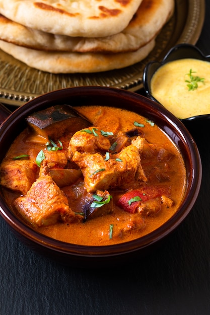 Premium Photo | Food concept homemade tandoori chicken masala curry ...