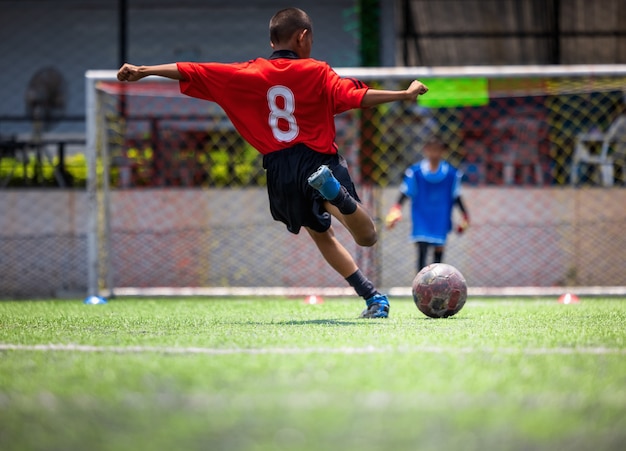 Premium Photo | Football soccer training for kids. coach explaining the ...