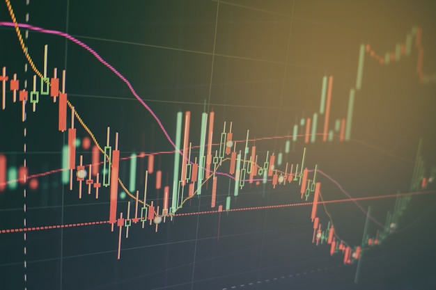 Premium Photo | Forex trading graph and candlestick chart suitable for ...