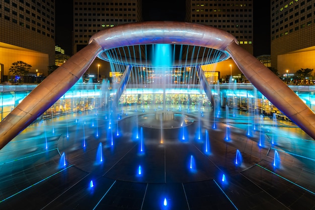 Premium Photo | Fountain of wealth is biggest fountain in singapore.