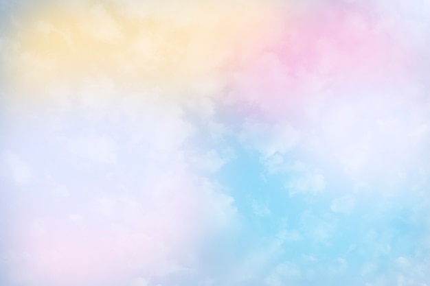 Premium Photo | Four pastel color cloud and sky background with a