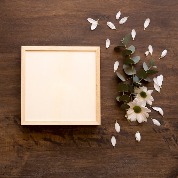 Download Frame mockup with flowers Photo | Free Download