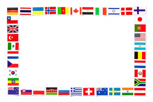 World Flags Border Frame