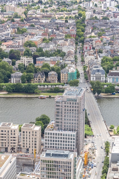 Premium Photo | Frankfurt germany aerial view