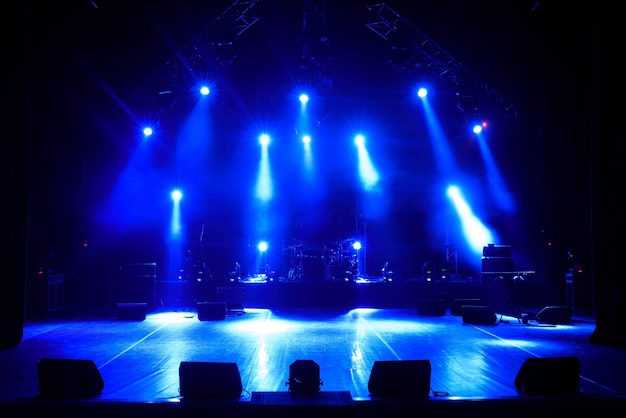 Premium Photo Free Stage With Lights