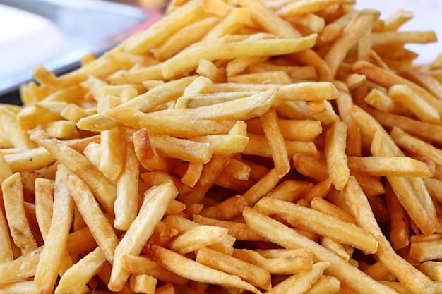 Premium Photo | French fries at street food