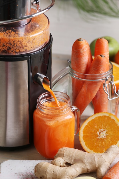 Free Photo | Fresh carrot juice