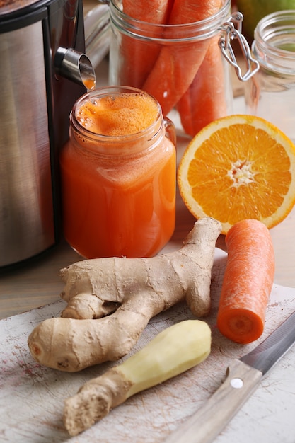 Free Photo | Fresh carrot juice