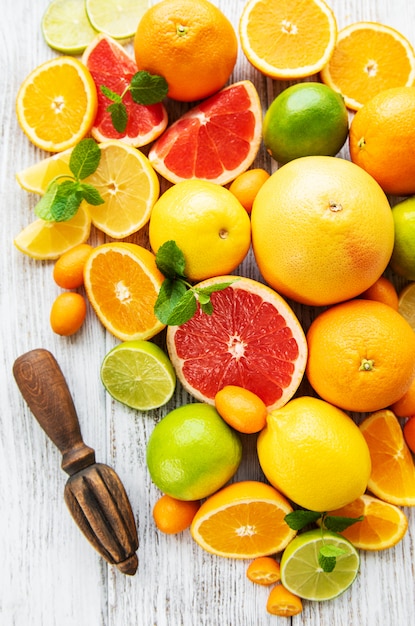 Premium Photo | Fresh citrus fruits