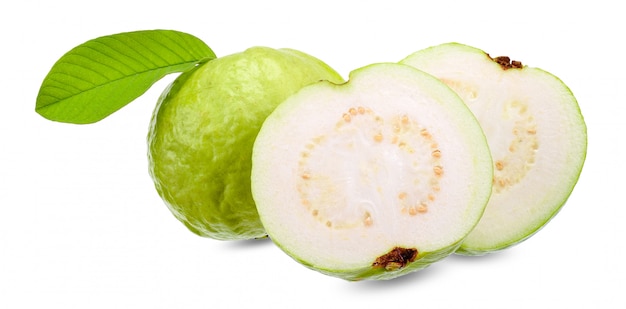 Premium Photo | Fresh guava isolated on white background