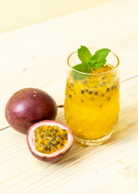 Premium Photo Fresh And Iced Passion Fruit Juice 4439