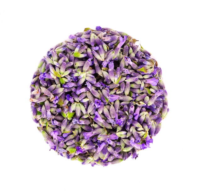 Premium Photo | Fresh lavender flowers top view