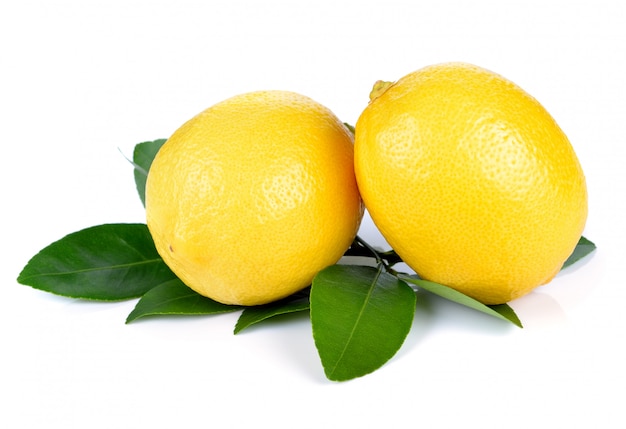 Premium Photo | Fresh lemon isolated
