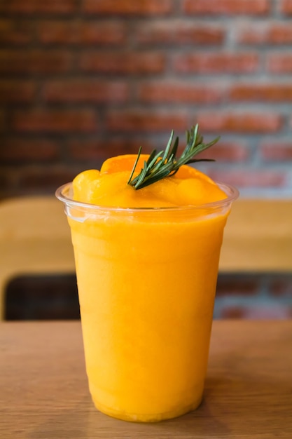 Premium Photo | Fresh mandarin smoothie