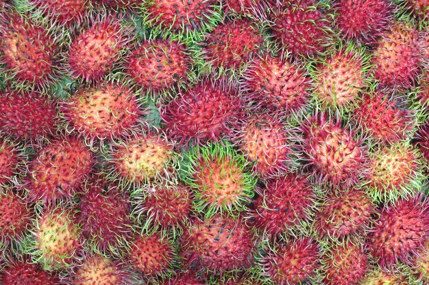 Premium Photo Fresh Rambutans Fruit In The Market