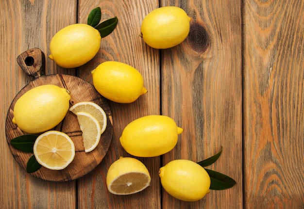 Premium Photo | Fresh ripe lemons