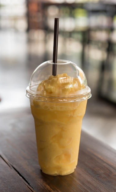 Premium Photo Fresh Ripe Sweet Mango Smoothie And Ice Cream Mango