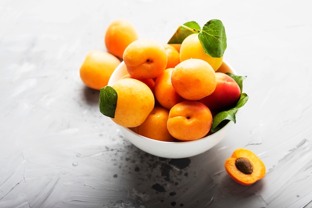 Premium Photo | Fresh sweet apricots