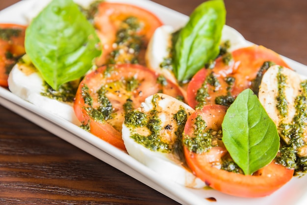 Free Photo | Fresh tomato mozzarella cheese